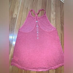 R.O.X.Y. Pink/Coral Adjustable Halter Tank Top - Medium